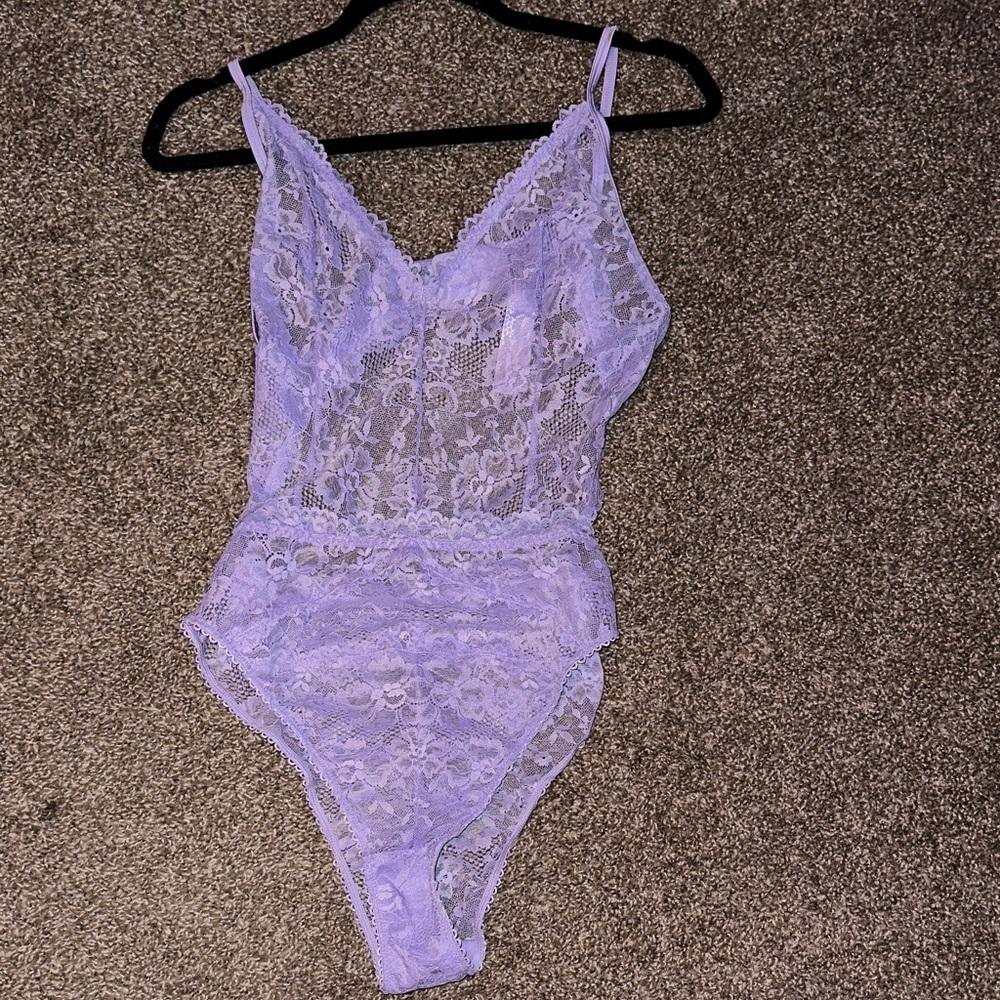 Lavender Savage X Fenty Lace Bodysuit